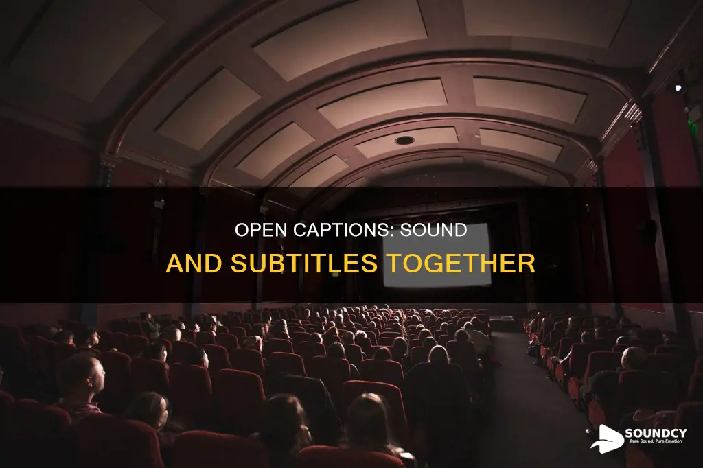 do open caption movies have sound