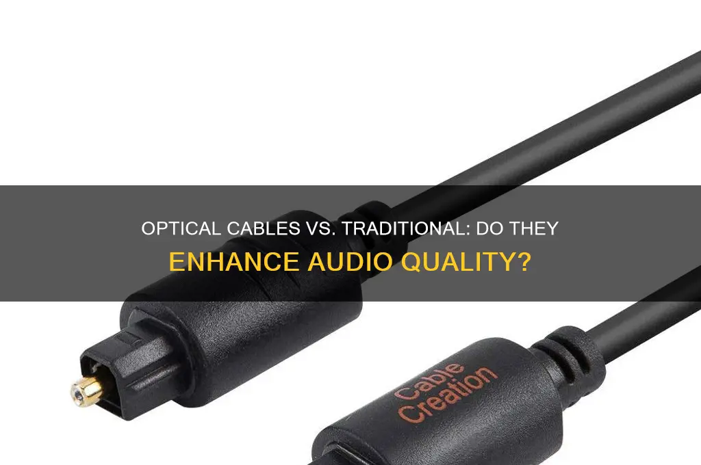 do optical cables improve sound