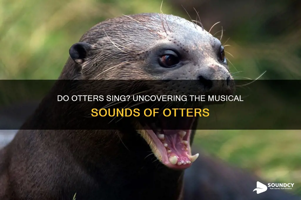 do otters make singing sounds