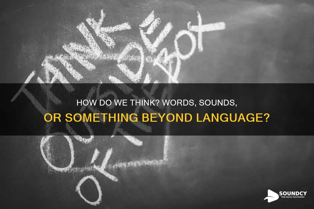 do people think in terms of words and sounds