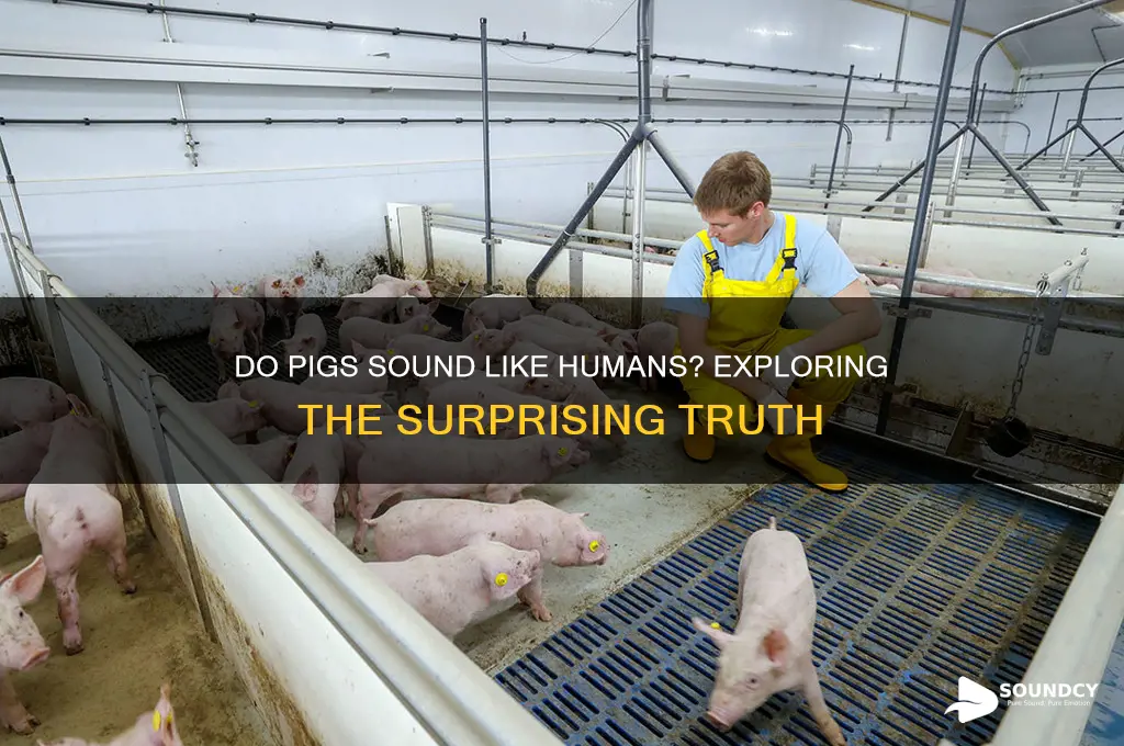 do pigs sound like humans