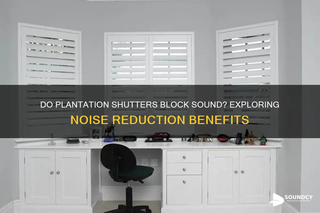 do plantation shutters block sound