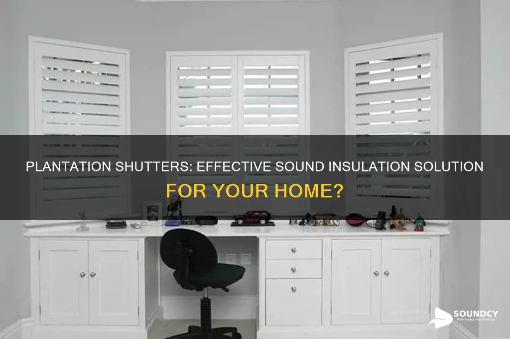 do plantation shutters insulate sound