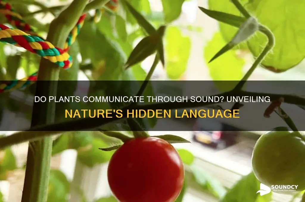 do plants communicate with sound