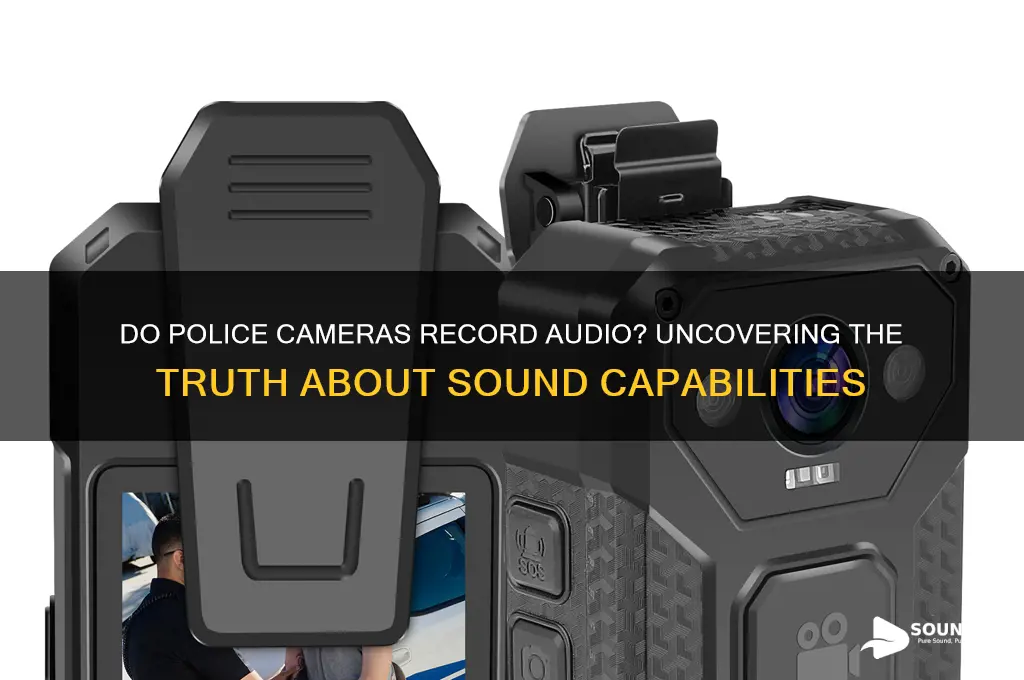 do police cameras have sound