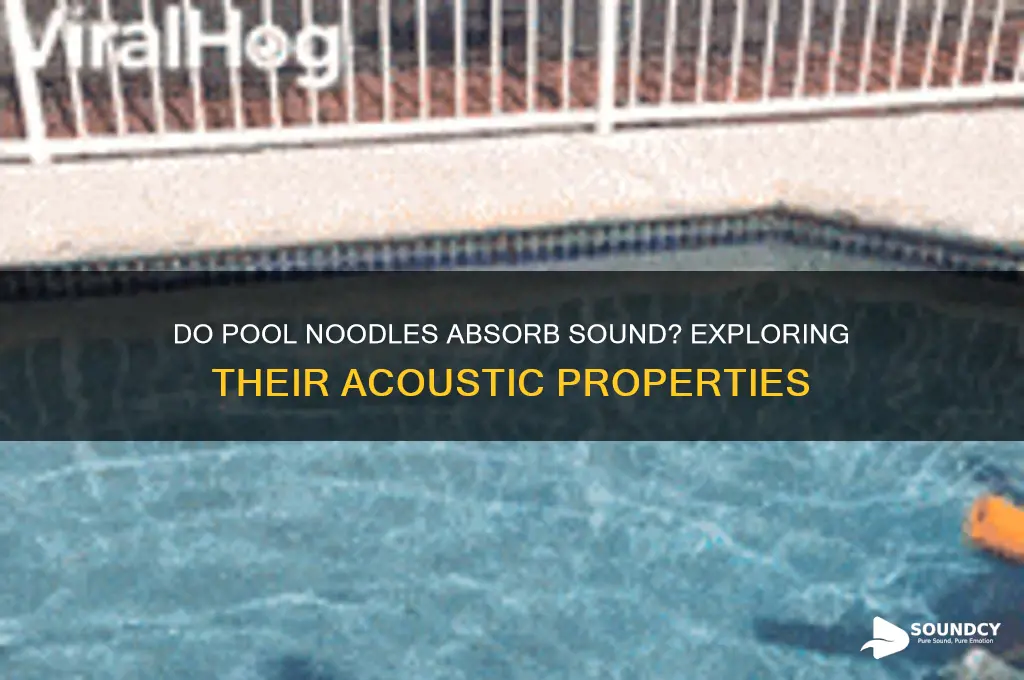 do pool noodles absorb sound
