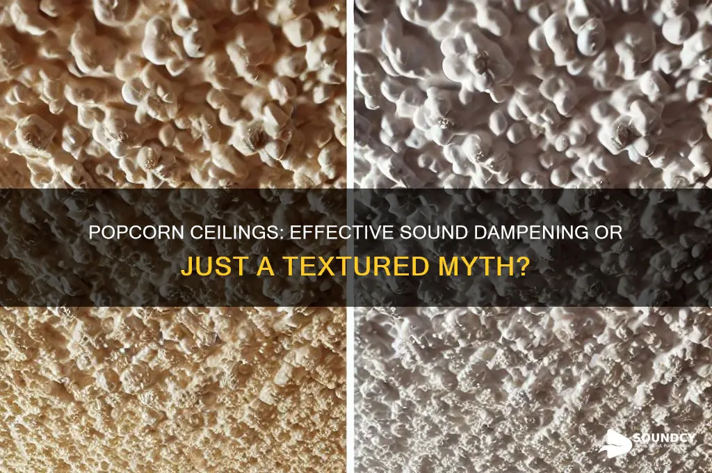 do popcorn ceilings dampen sound