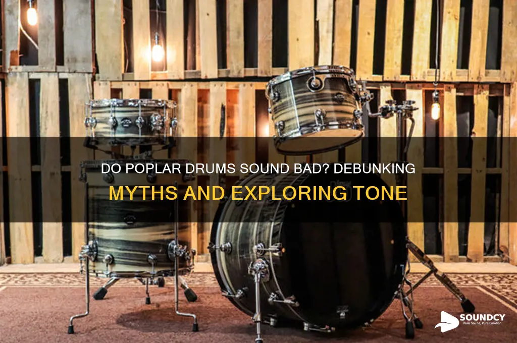 do poplar drums sound bad
