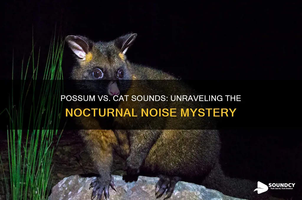 do possums sound like cats