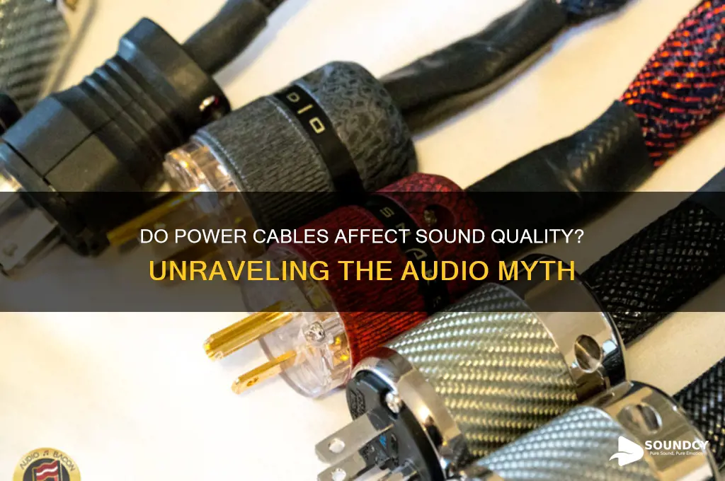 do power cables affect sound