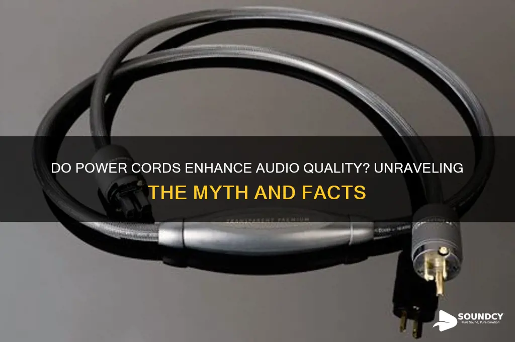 do power cords improve sound