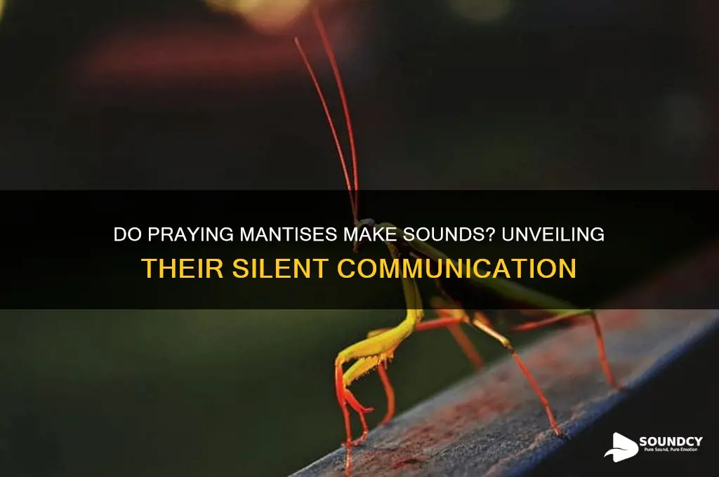 do praying mantis have sound