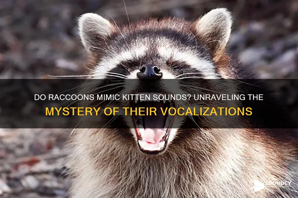 do racoons make kitten sounds