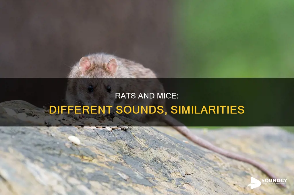 do rats and mice sound alike