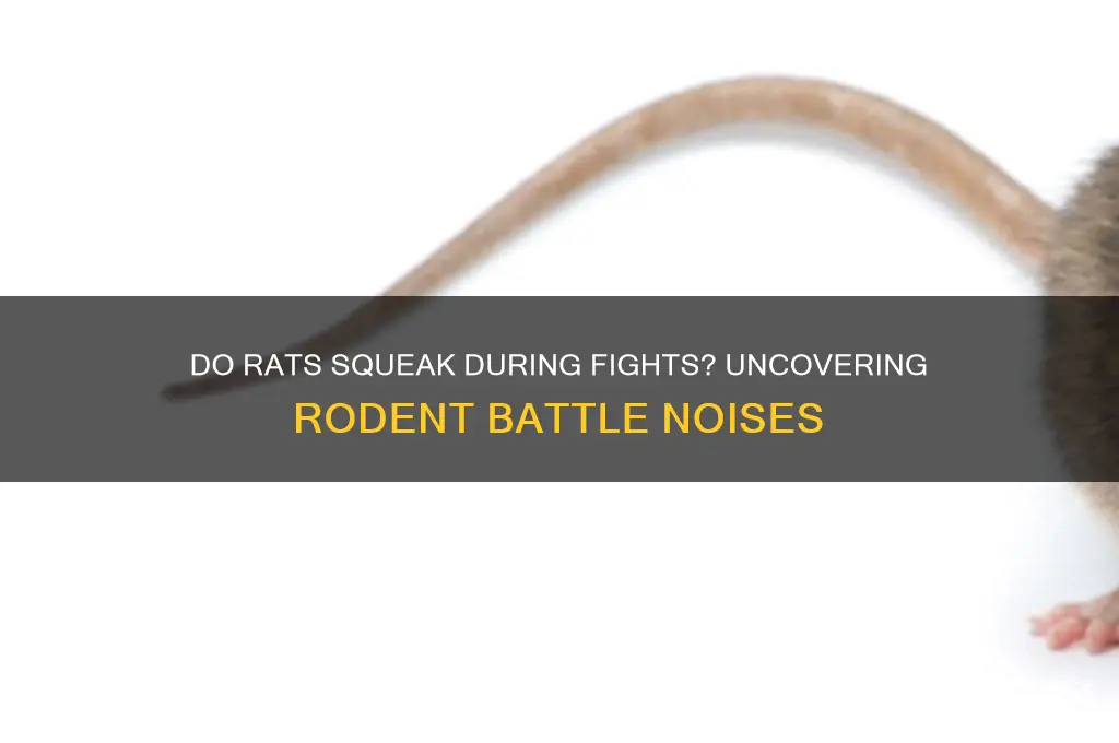 do rats make a squeaking sound when they fight