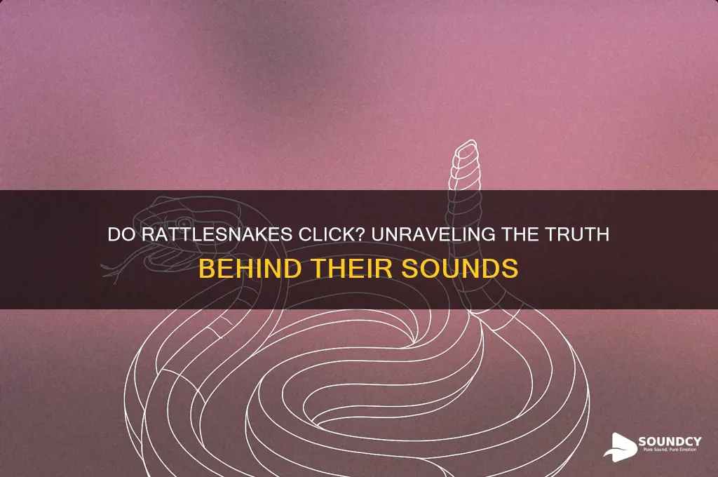 do rattlesnakes make clicking sounds