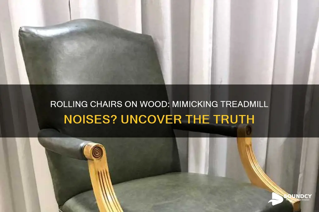 do rolling chairs on wood sound like a treadmill