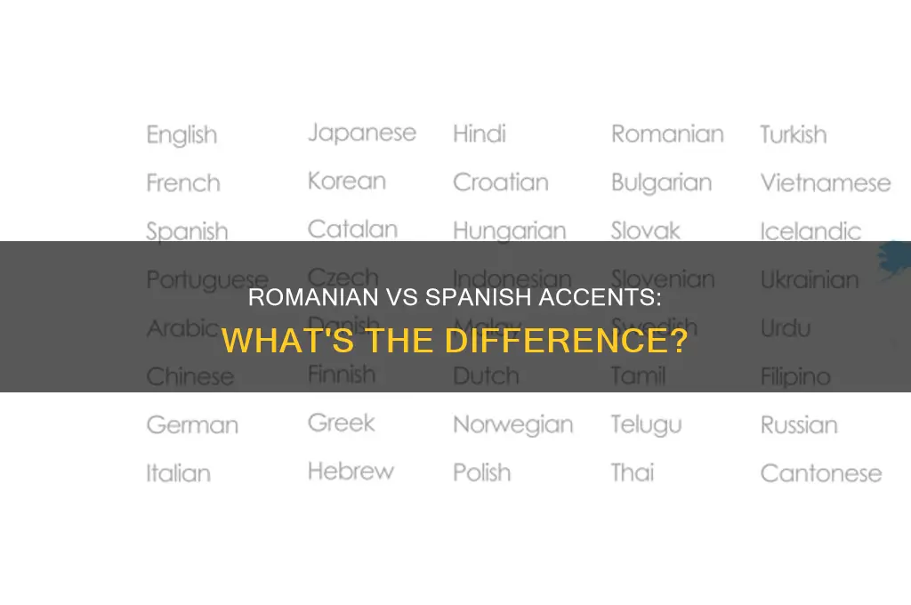 do romania accents sound loke spanish