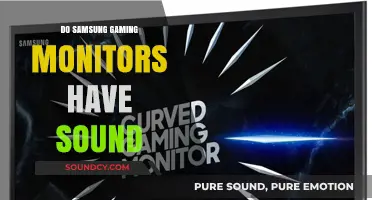 Samsung Gaming Monitors: Audio Included?