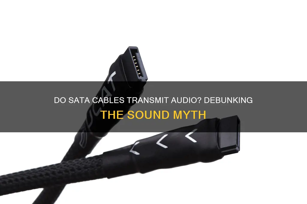 do sata calbles carry sound