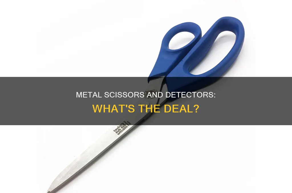 do scissors sound off metal detectors