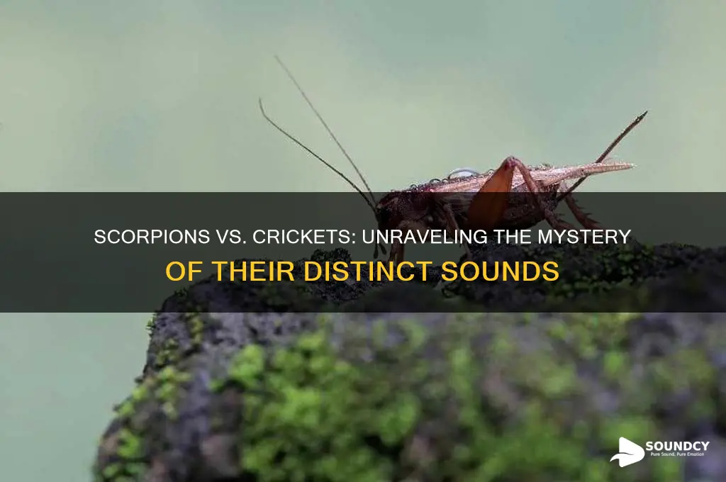 do scorpions sound like crickets
