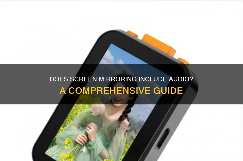 do screen mirroring have sounds