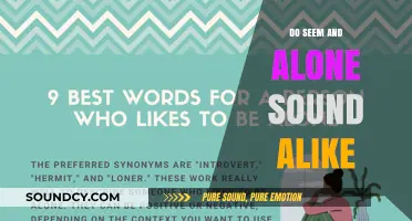 Seem and Alone: Two Words, One Sound