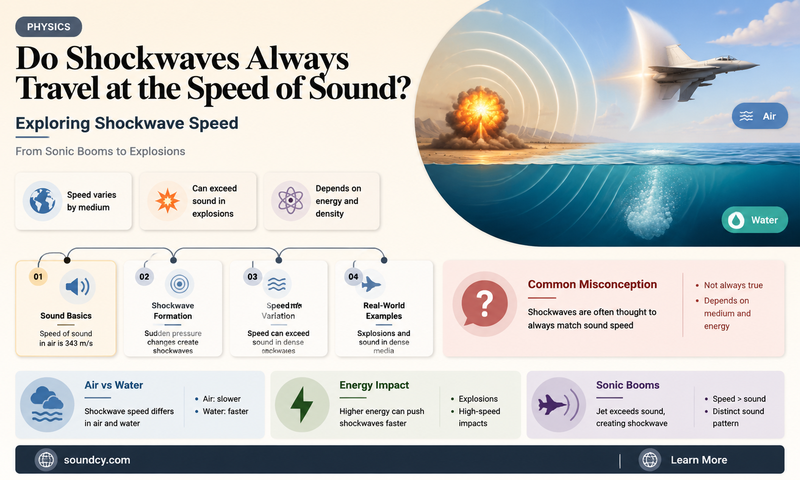 do all shockwaves move at the speed of sound