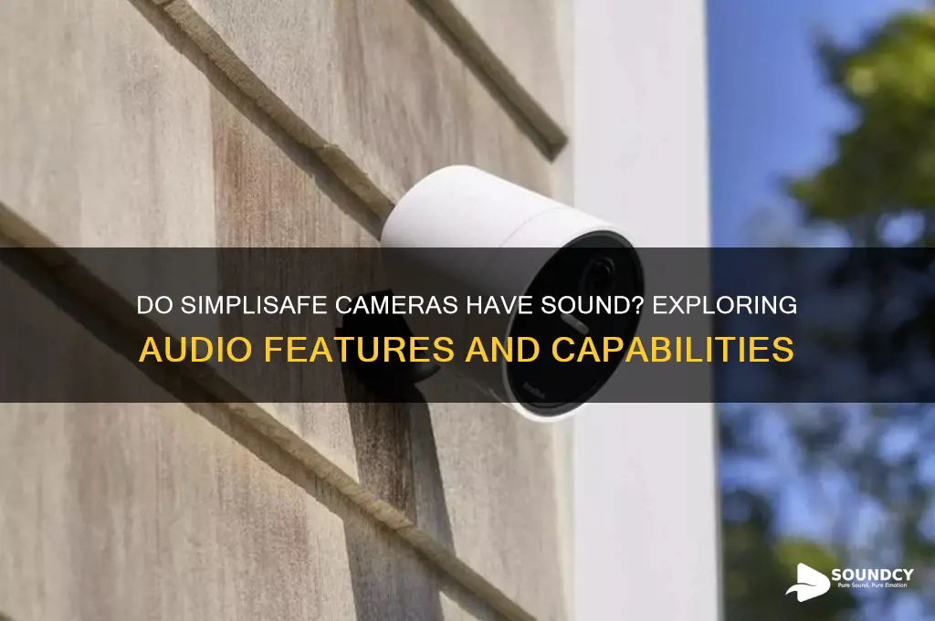 do simplisafe cameras have sound