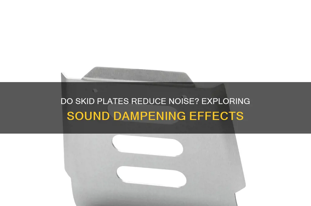 do skid plates dampen sound