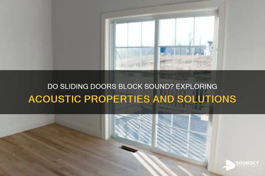 do sliding doors block sound