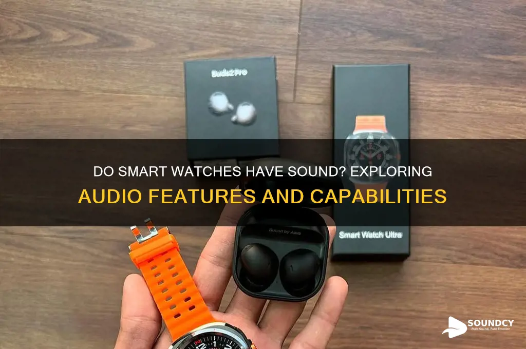 do smart watches have sound