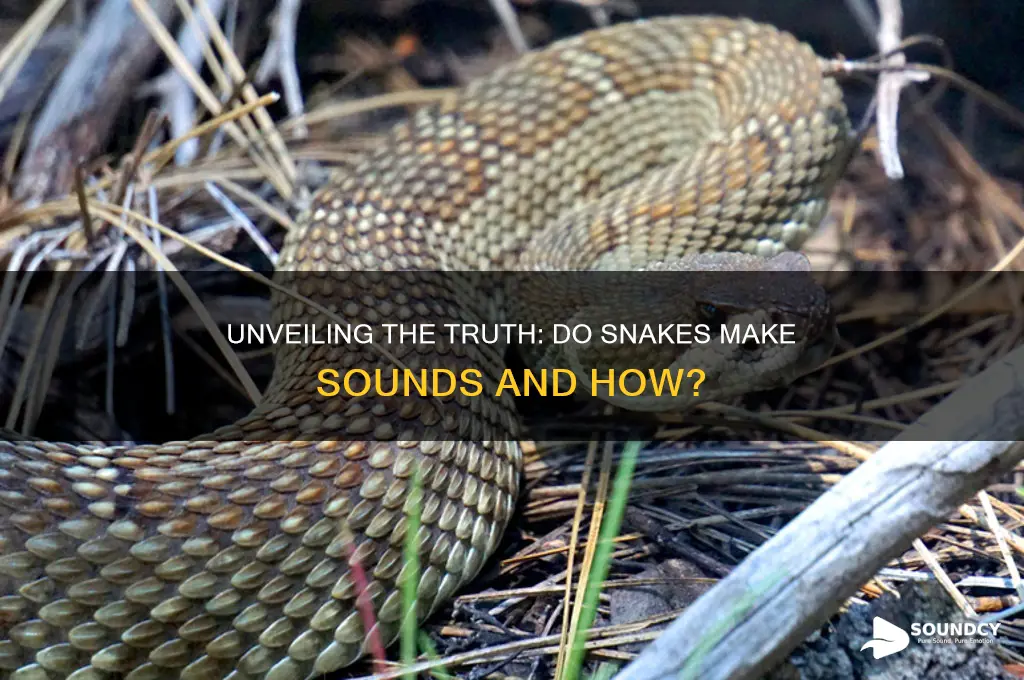 do snakes make a sound