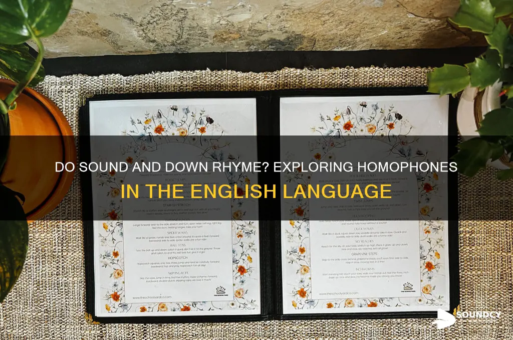 do sound and down rhyme