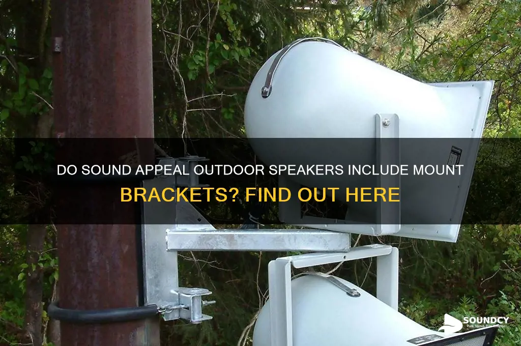 do sound appeal outdoor speaker come with mount brackets