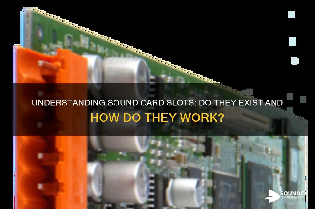 do sound cards have slots