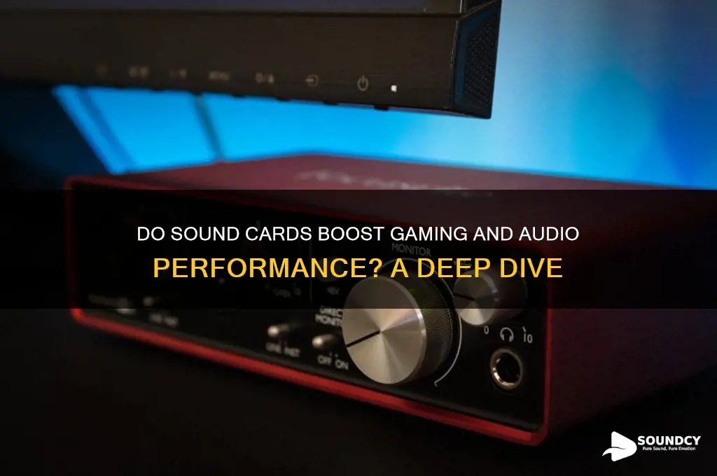 do sound cards improve performance