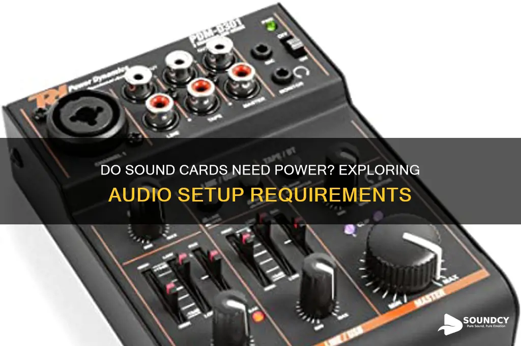 do sound cards need power