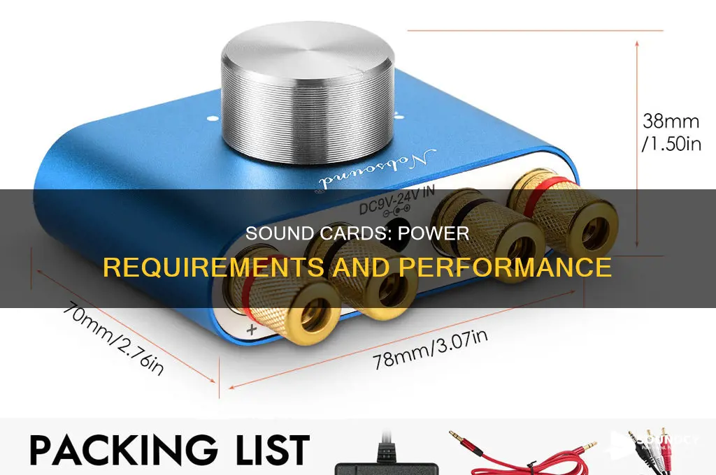 do sound cards require more power