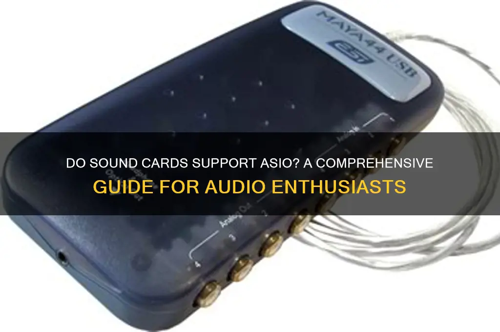 do sound cards su0port asio