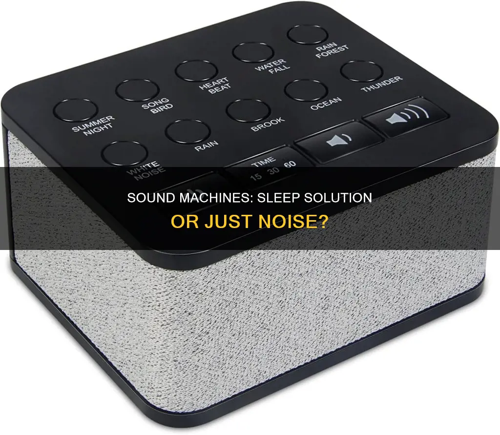 do sound machines help you sleep