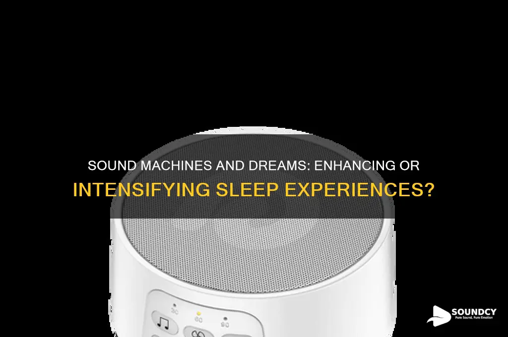 do sound machines intensify dreams