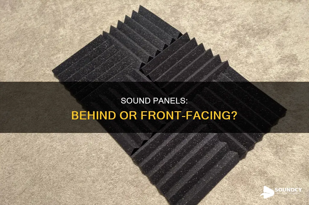 do sound panels go behind you