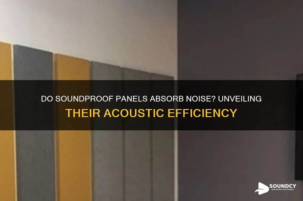 do sound proof panels absorb