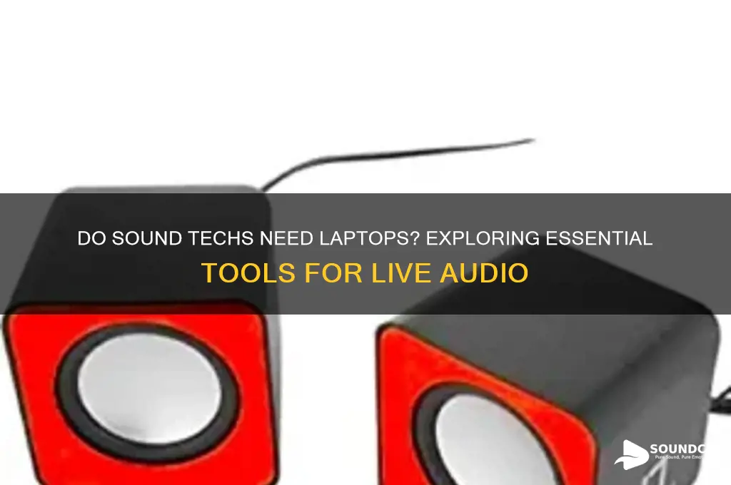do sound techs need laptops