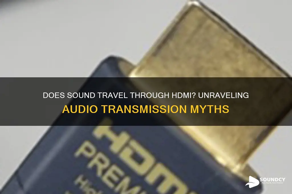 do sound travel through hdmi