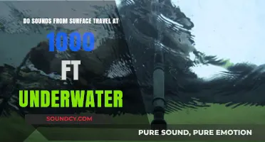 How Far Do Surface Sounds Travel at 1000 Feet Underwater?