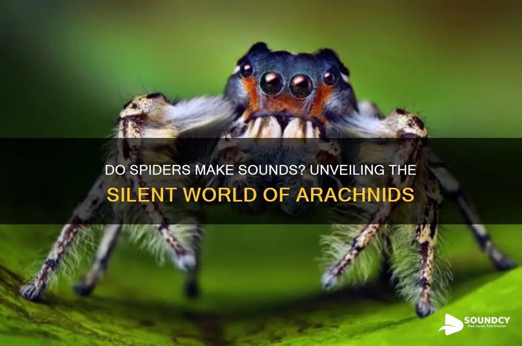 do spiders make any sounds