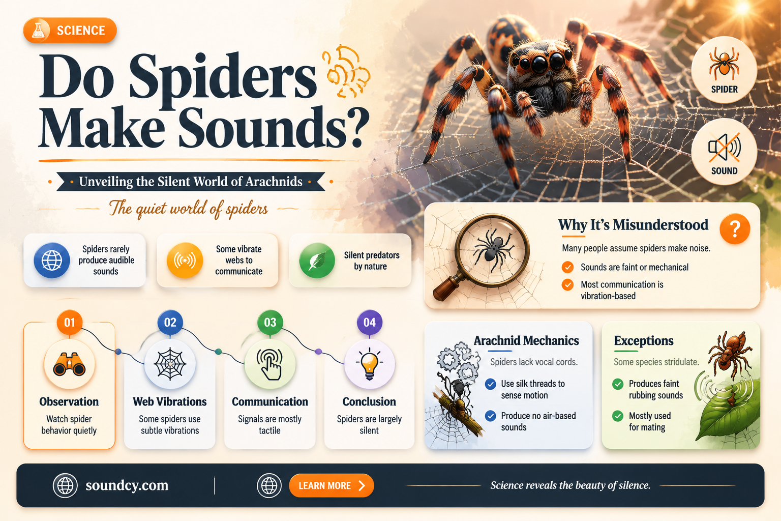 do any spiders make sounds